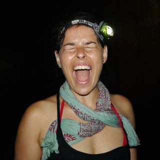julia, when she realizes we're trapped in a cave. khao sok.